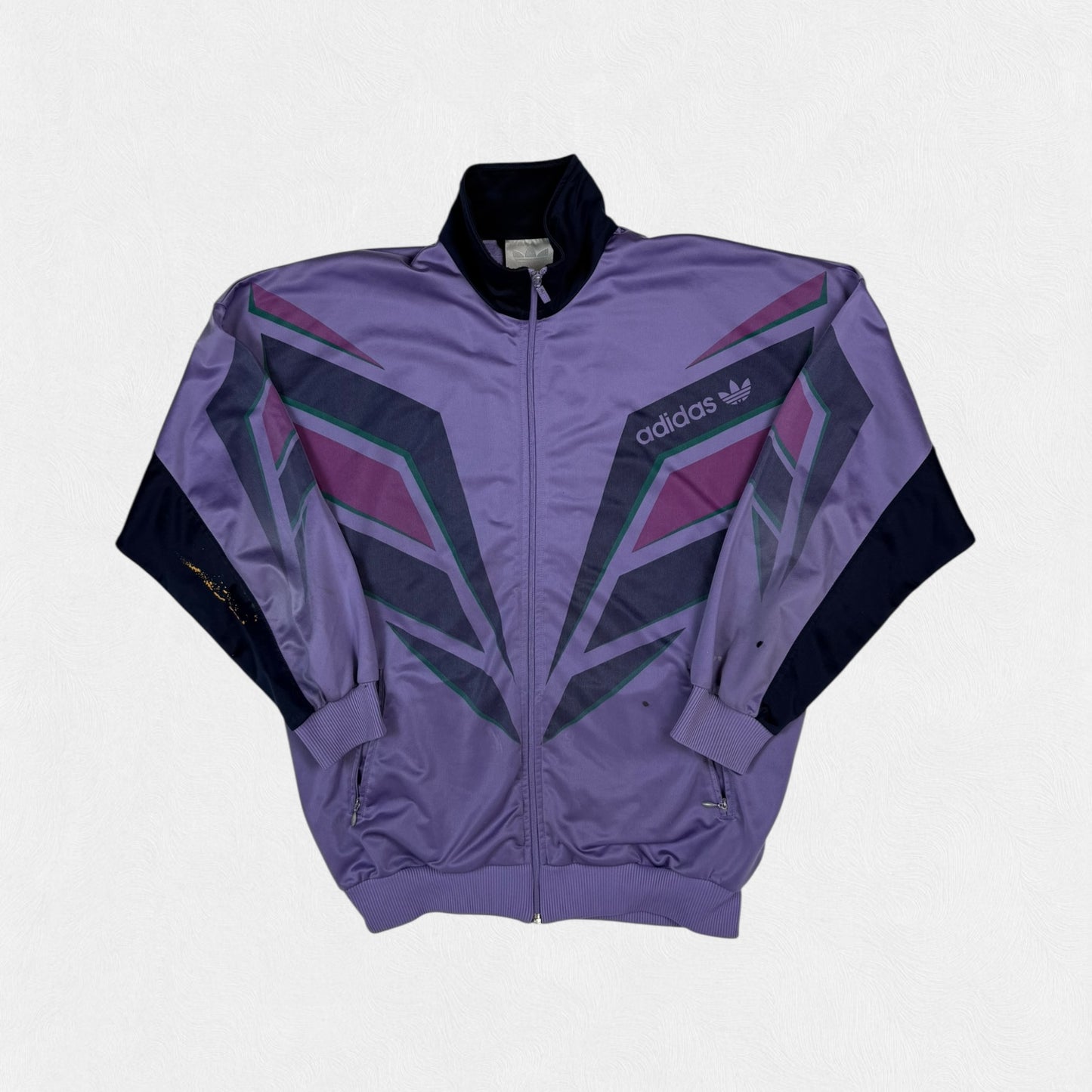 Vintage 90s Adidas originals abstract track jacket (M)