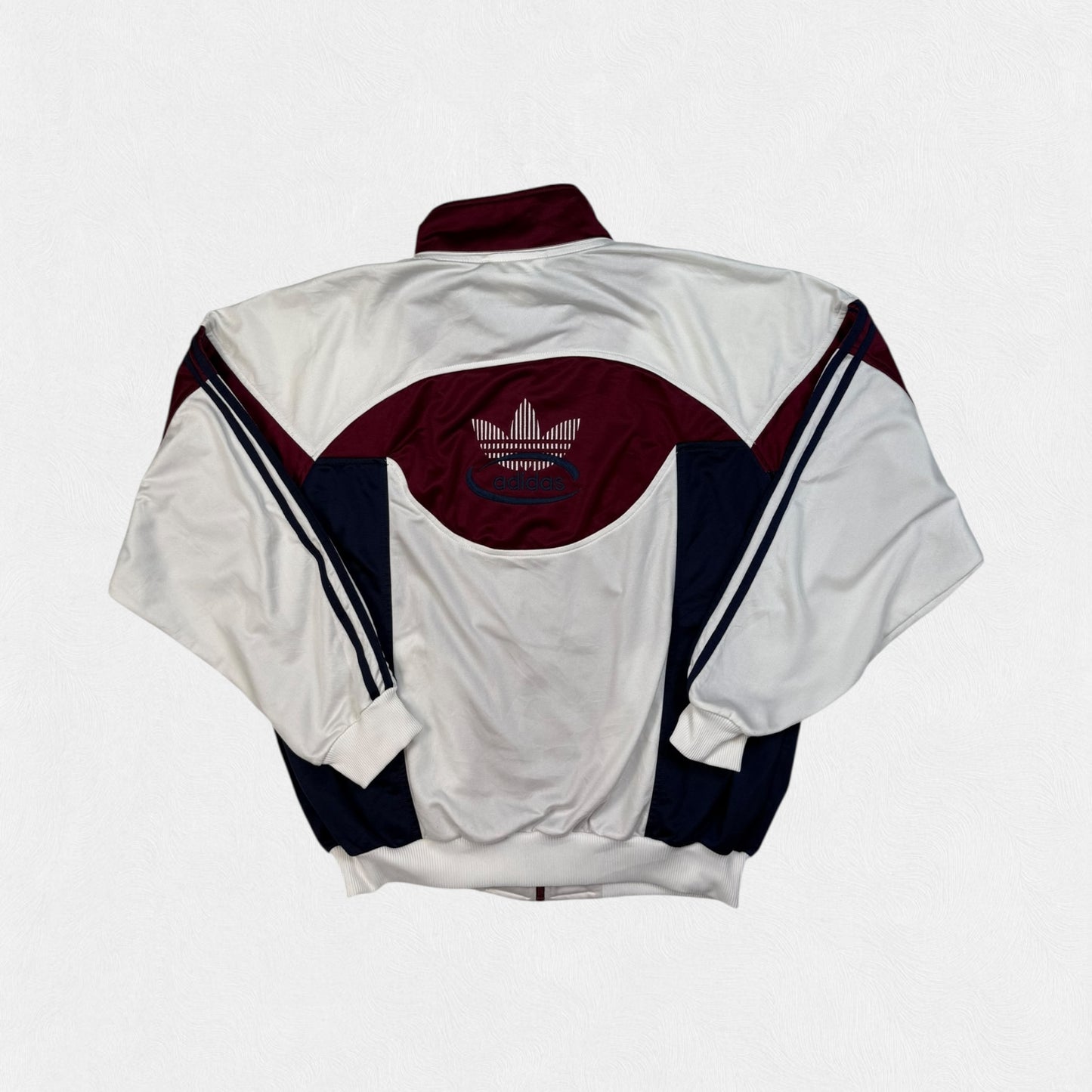 Vintage 90s Adidas originals colour block track jacket (L)