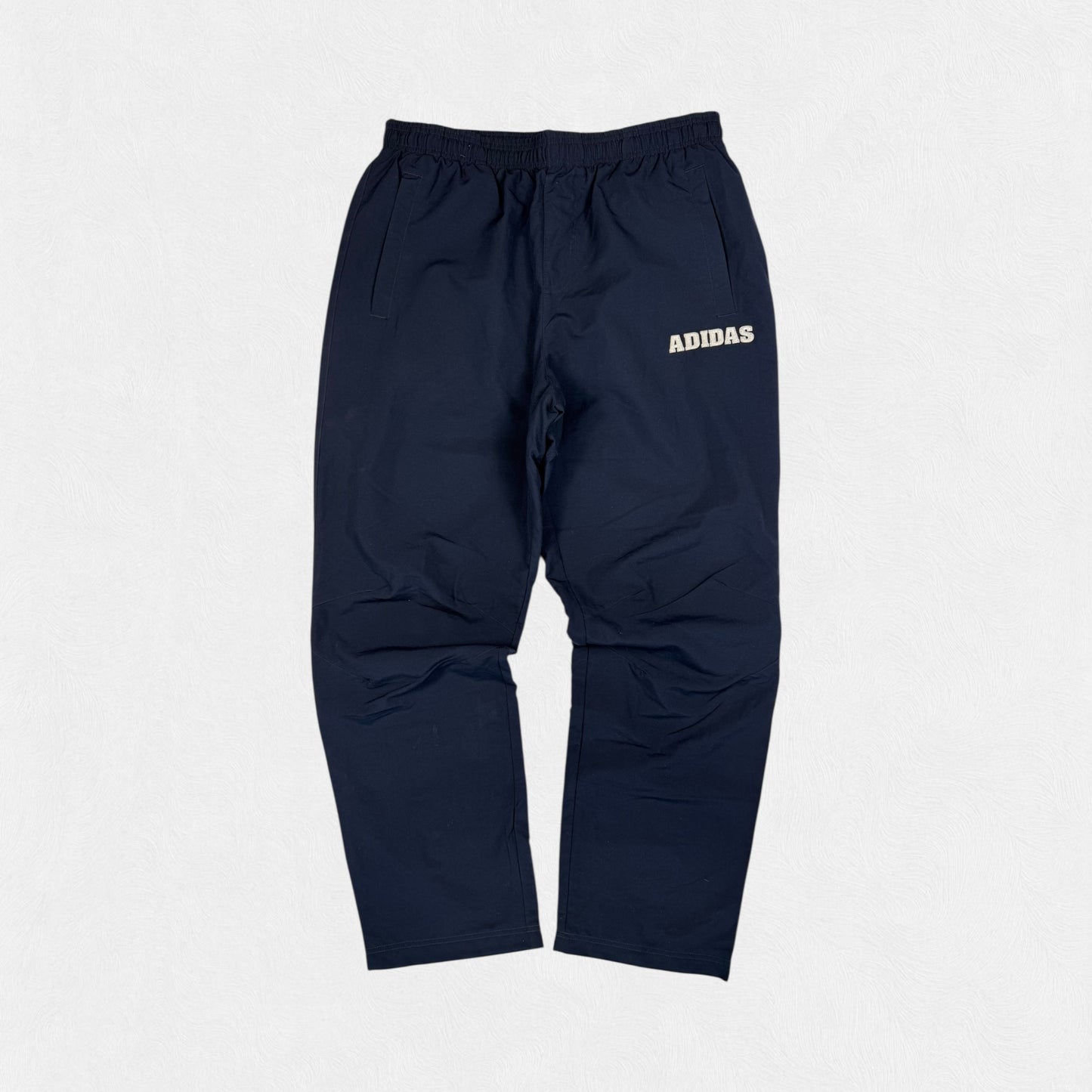 Vintage Adidas spell out baggy track pants (L)