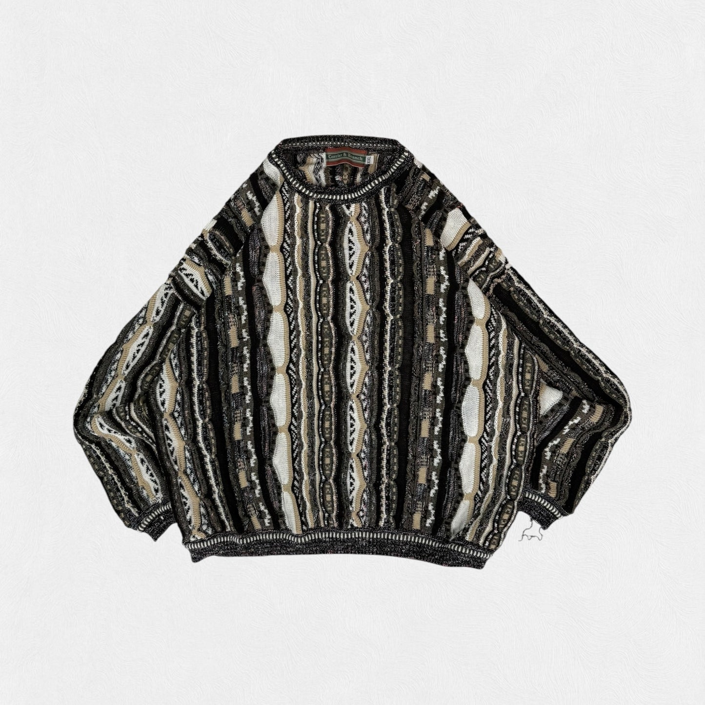 Vintage coogi style knit sweater (L)