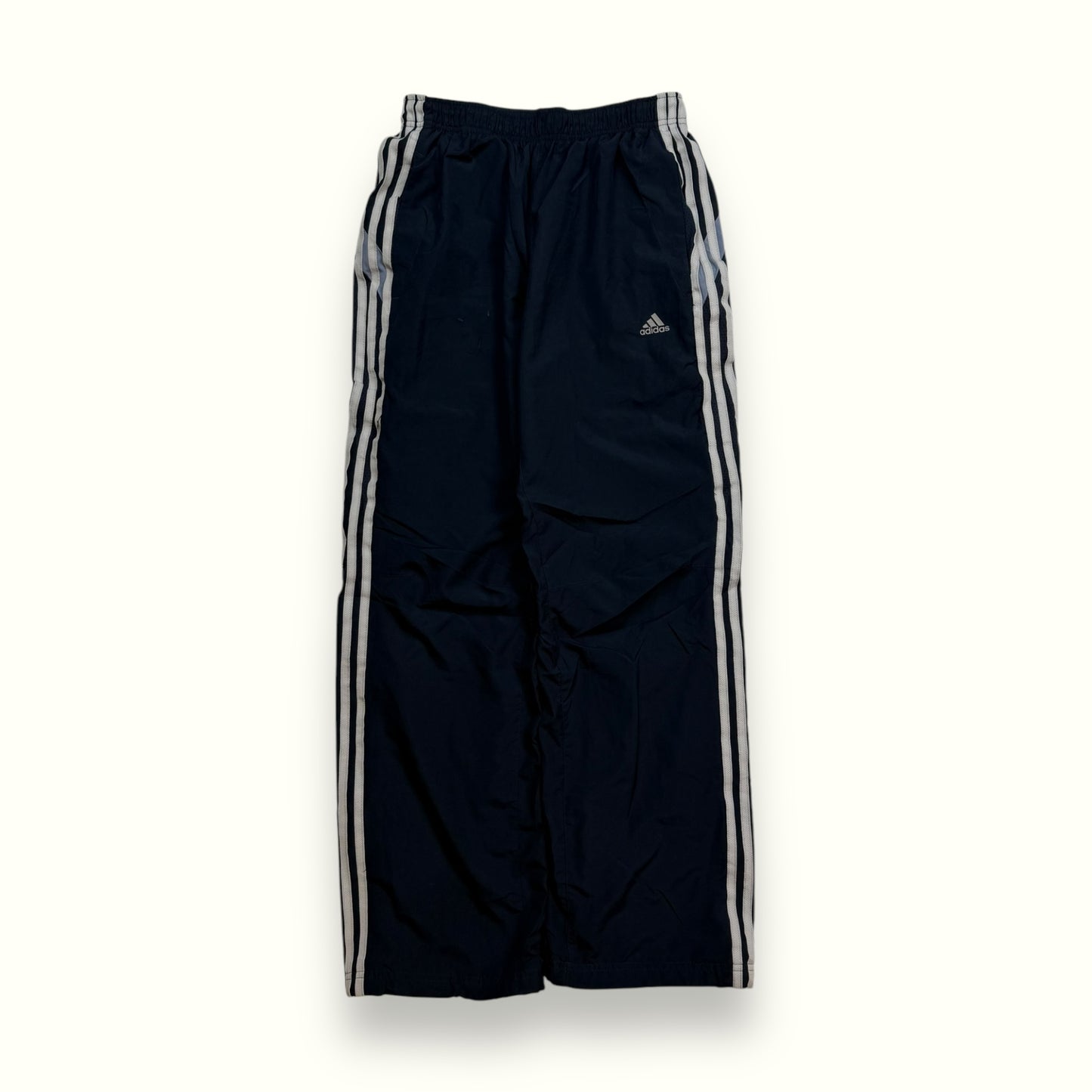 Vintage Adidas side stripe baggy track pants (S)