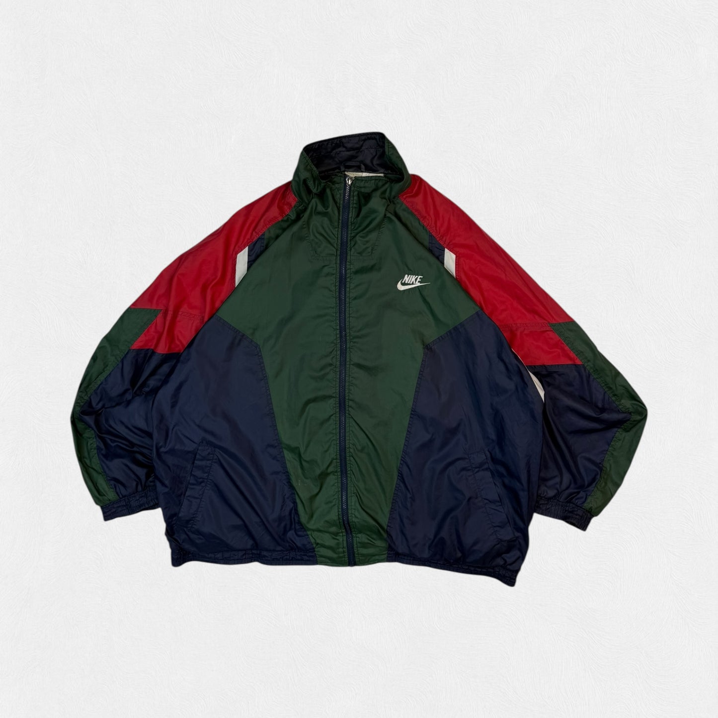 Vintage 90s Nike colour block track jacket (XXL)