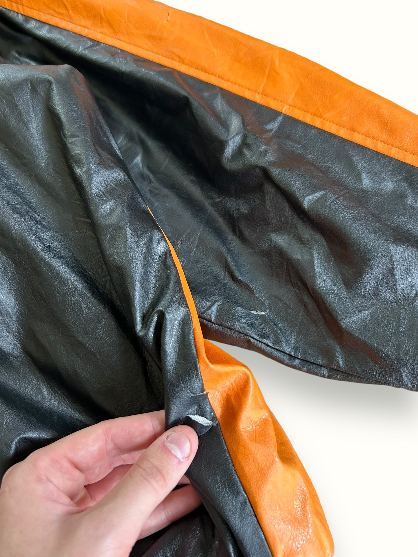 Vintage Steve & Barry's Buffalo state leather jacket (3XL)