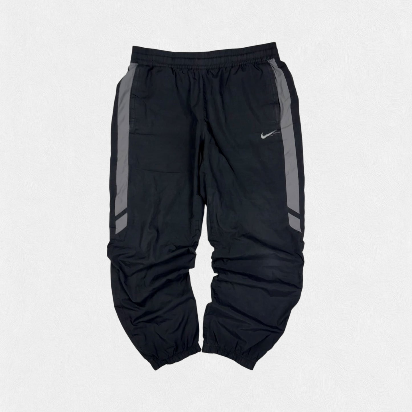 Vintage Nike side stripe baggy track pants (L)