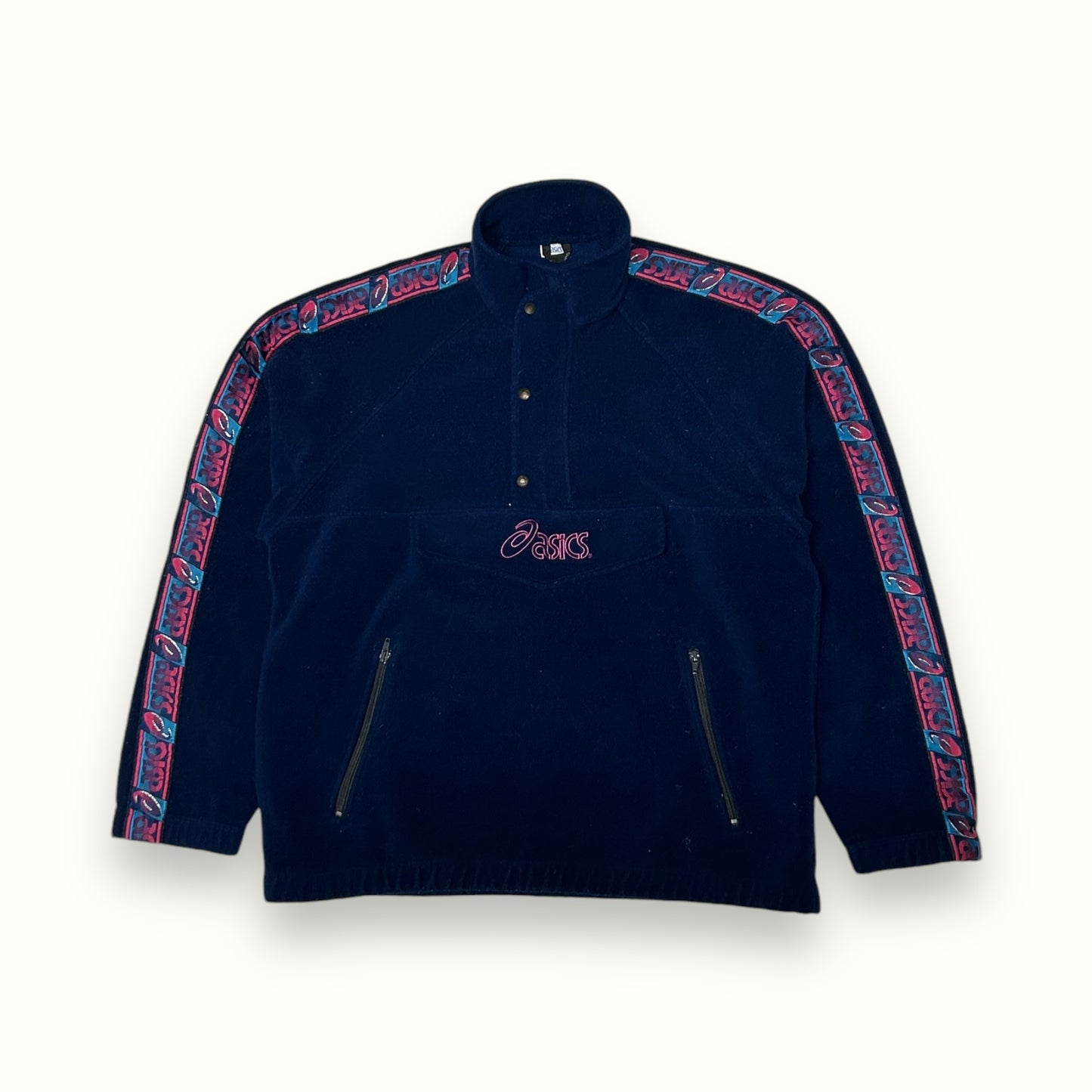 Vintage 90s Asics quarter zip fleece (XL)