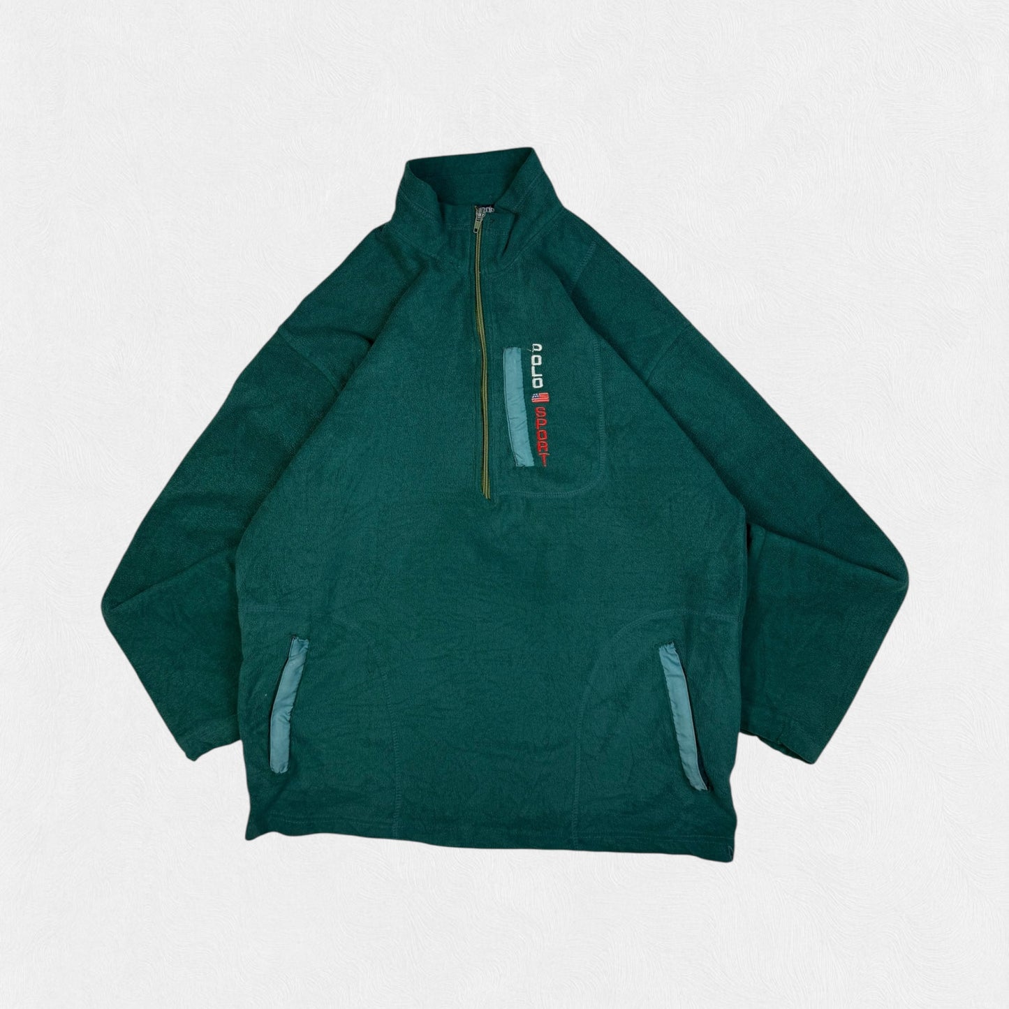 Vintage 90s Polo sport spell out fleece (XL)