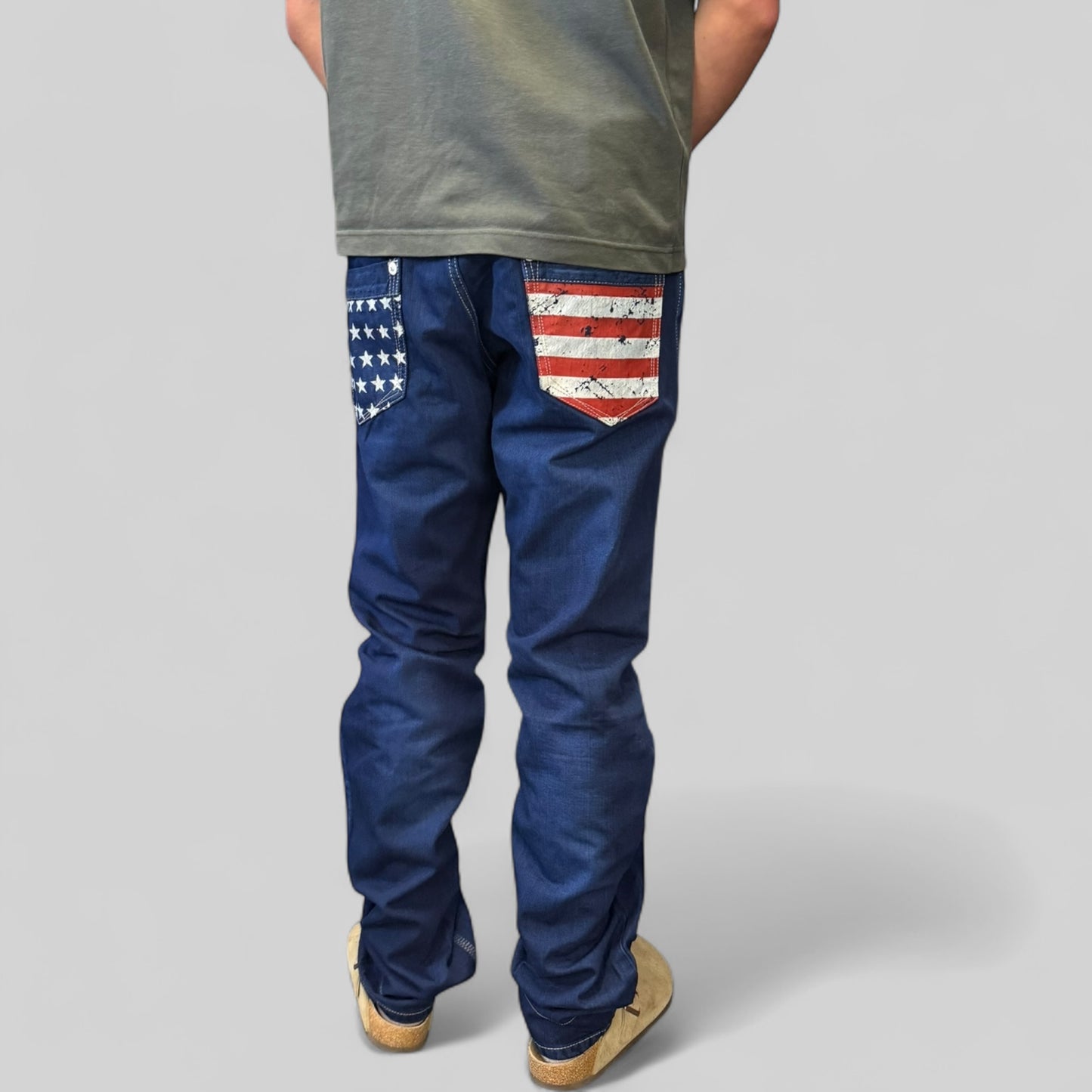 Vintage Y2K USA pocket denim jeans (W38)