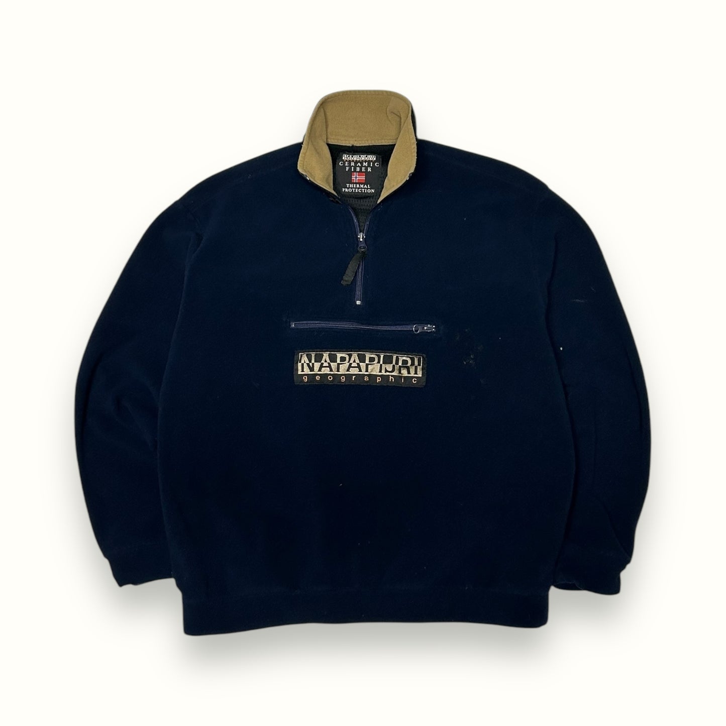 Vintage Napapijri quarter zip fleece (L)