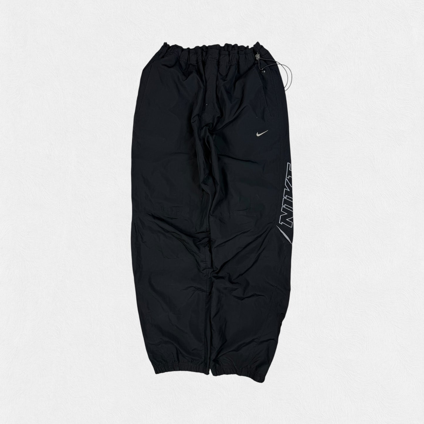 Vintage Nike spell out baggy track pants (L)