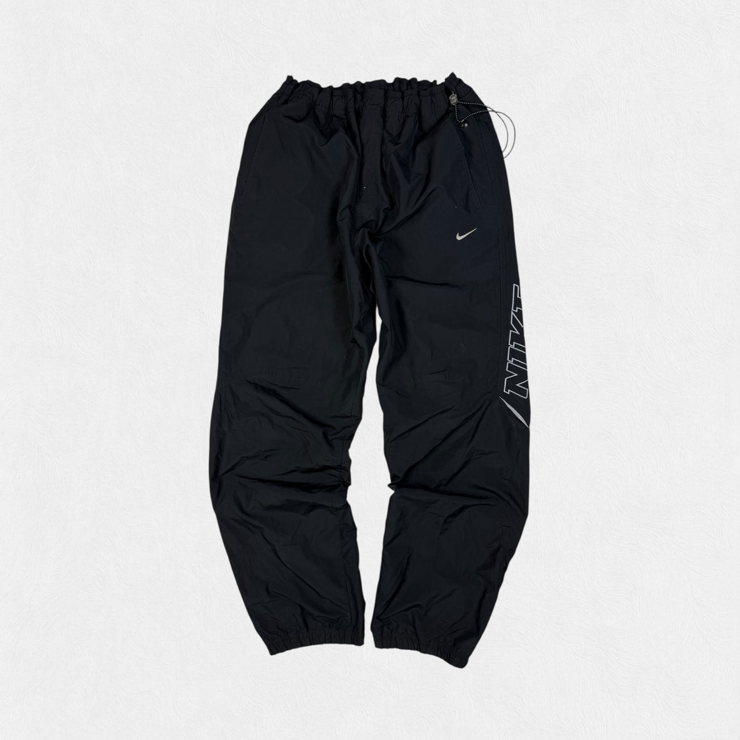 Vintage Nike spell out baggy track pants (L)