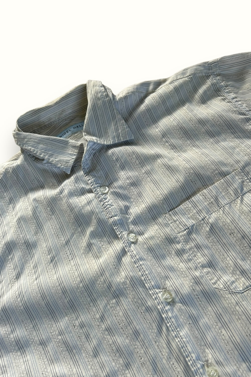 Nigel Hall short sleeve striped shirt (XL)