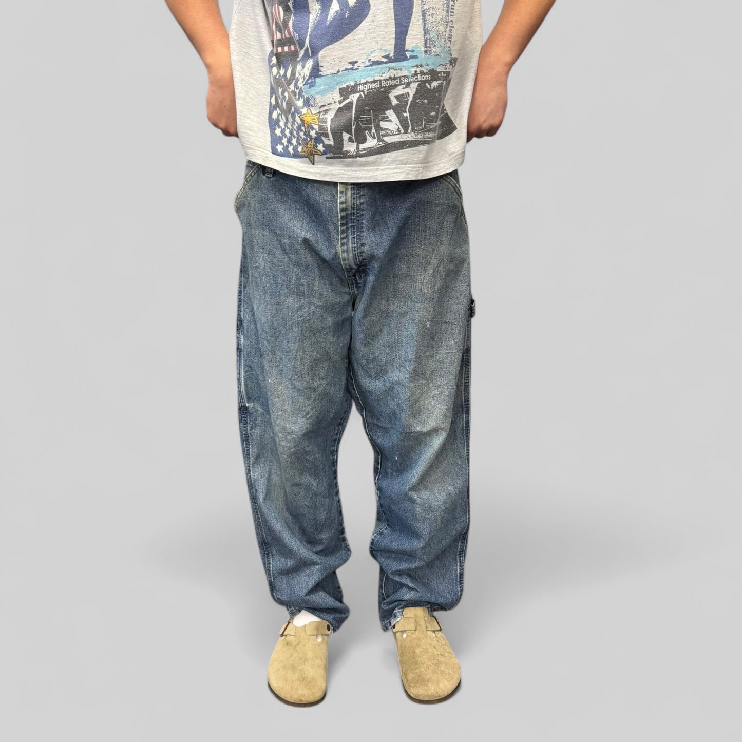 Vintage Wrangler baggy carpenter jeans (W38)