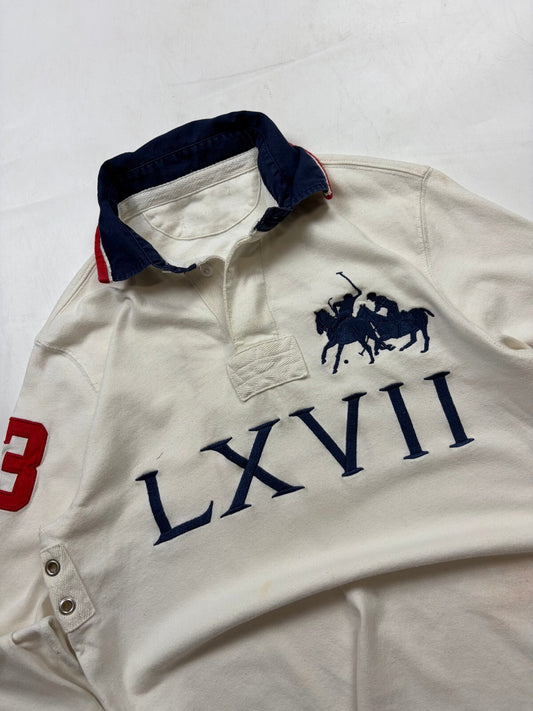 Vintage Ralph Lauren crest rugby polo shirt (M)