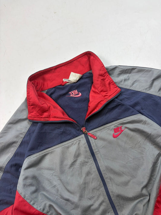Vintage 90s Nike colour block abstract track jacket (L)