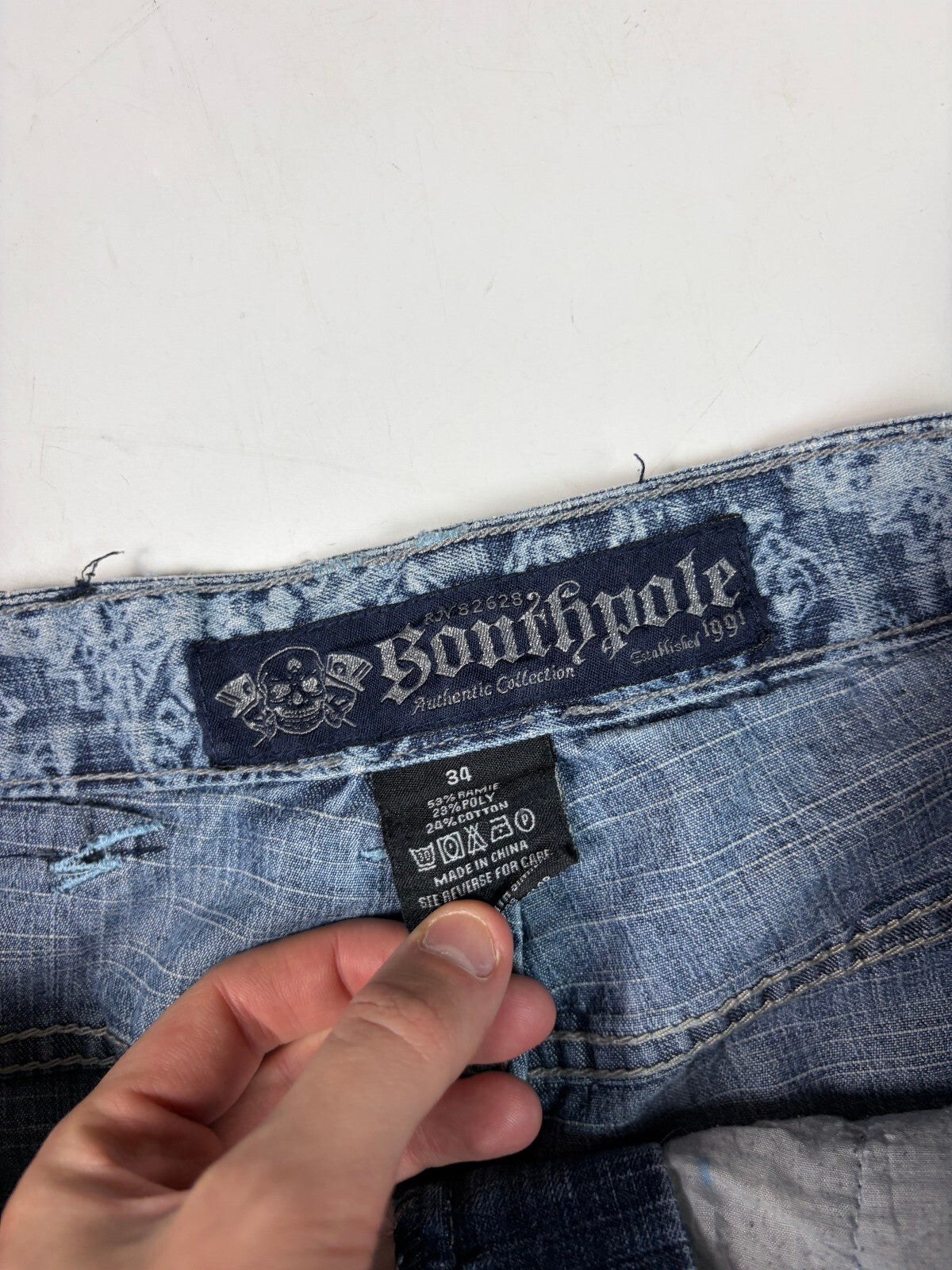 Vintage Southpole skateboarding baggy hip hop jeans (W34)