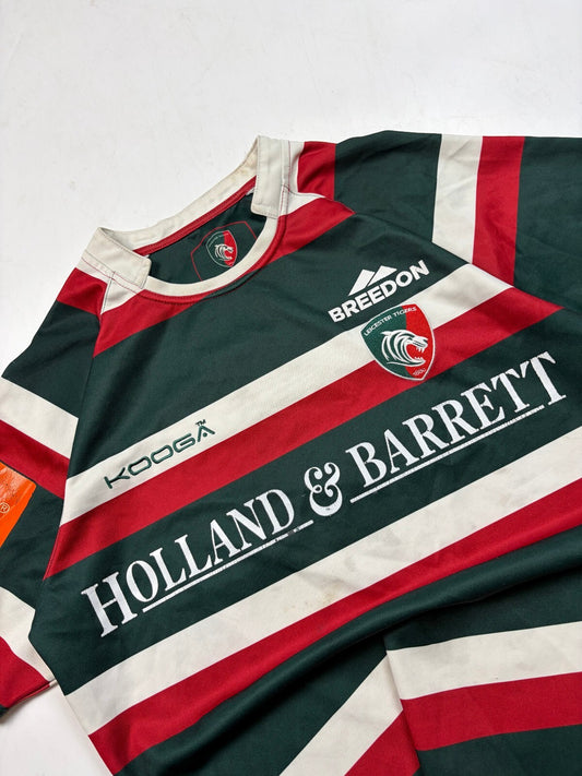 Leicester Tigers 2016/17 Kooga rugby union shirt (L)