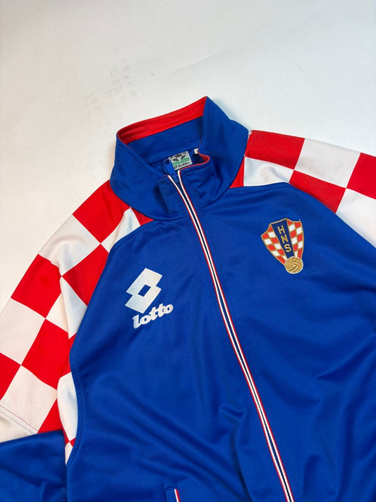 Vintage 90s Croatia 1996 Lotto football track jacket (XXL)