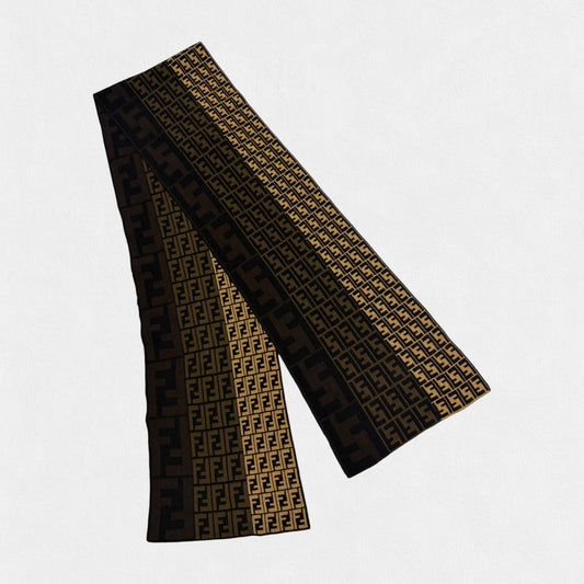 Fendi FF monogram wool scarf