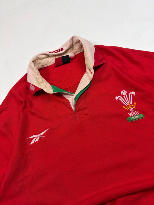 Vintage Wales 1998-00 Reebok rugby union shirt (XL)