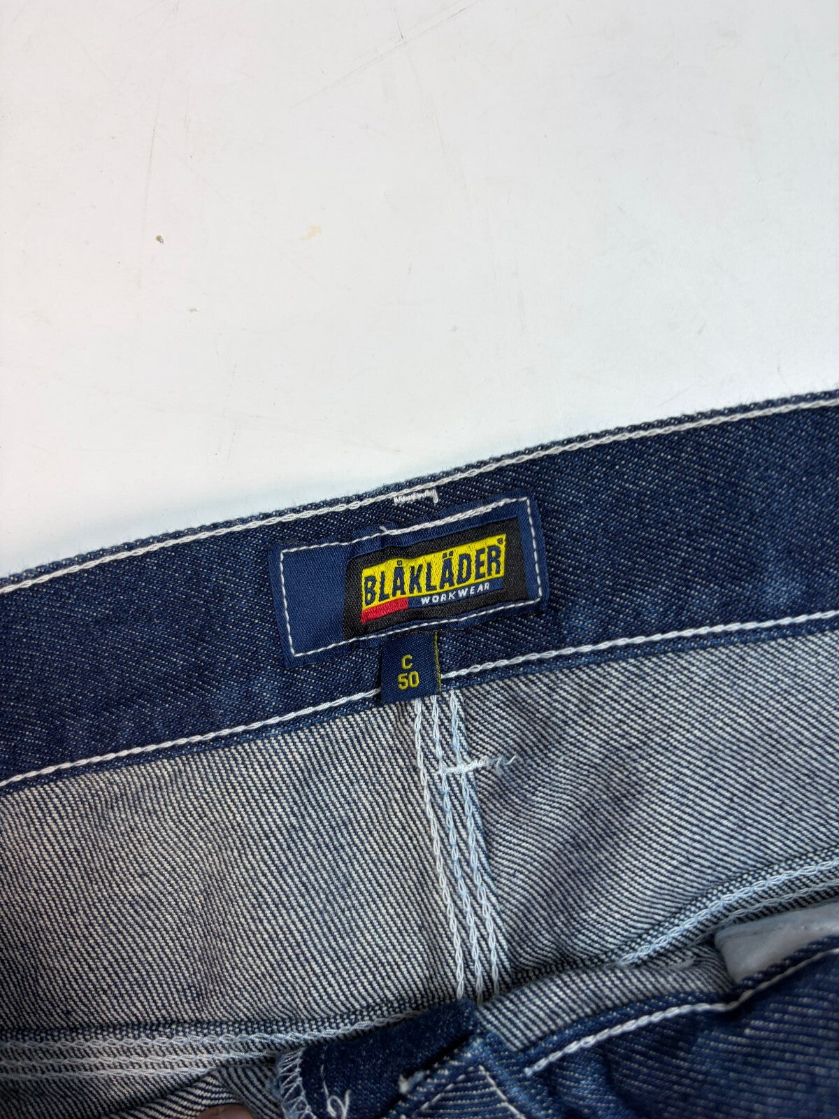 Baggy carpenter raw denim jeans (W34)