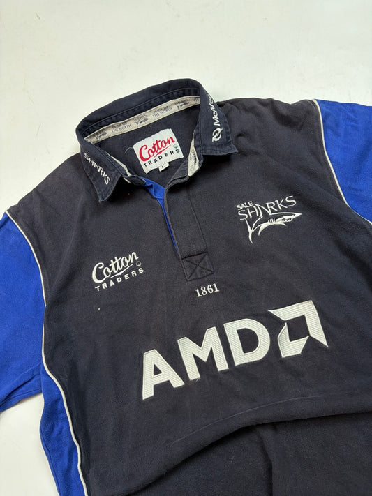 Vintage Sale Sharks 2003/04 Cotton Traders rugby shirt (L)