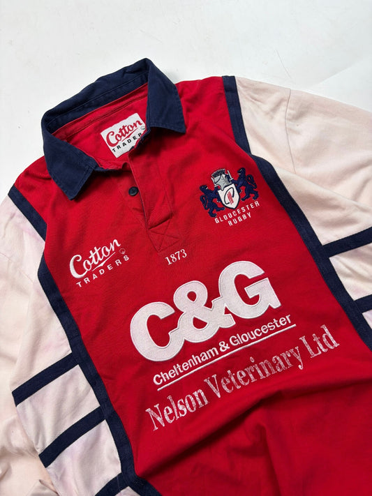 Vintage Gloucester 2005-07 Cotton Traders rugby shirt (L)