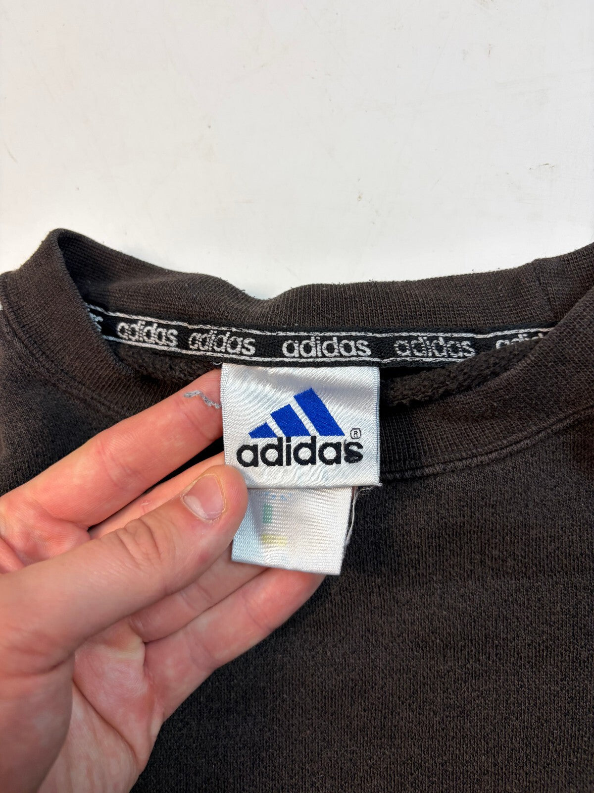 Vintage 90s adidas originals side stripe sweatshirt (M)