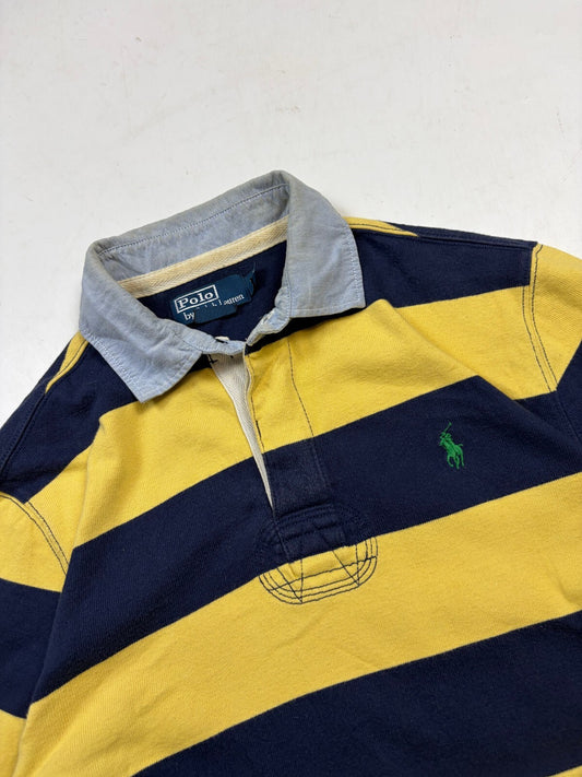 Vintage Ralph Lauren striped rugby polo shirt (M)