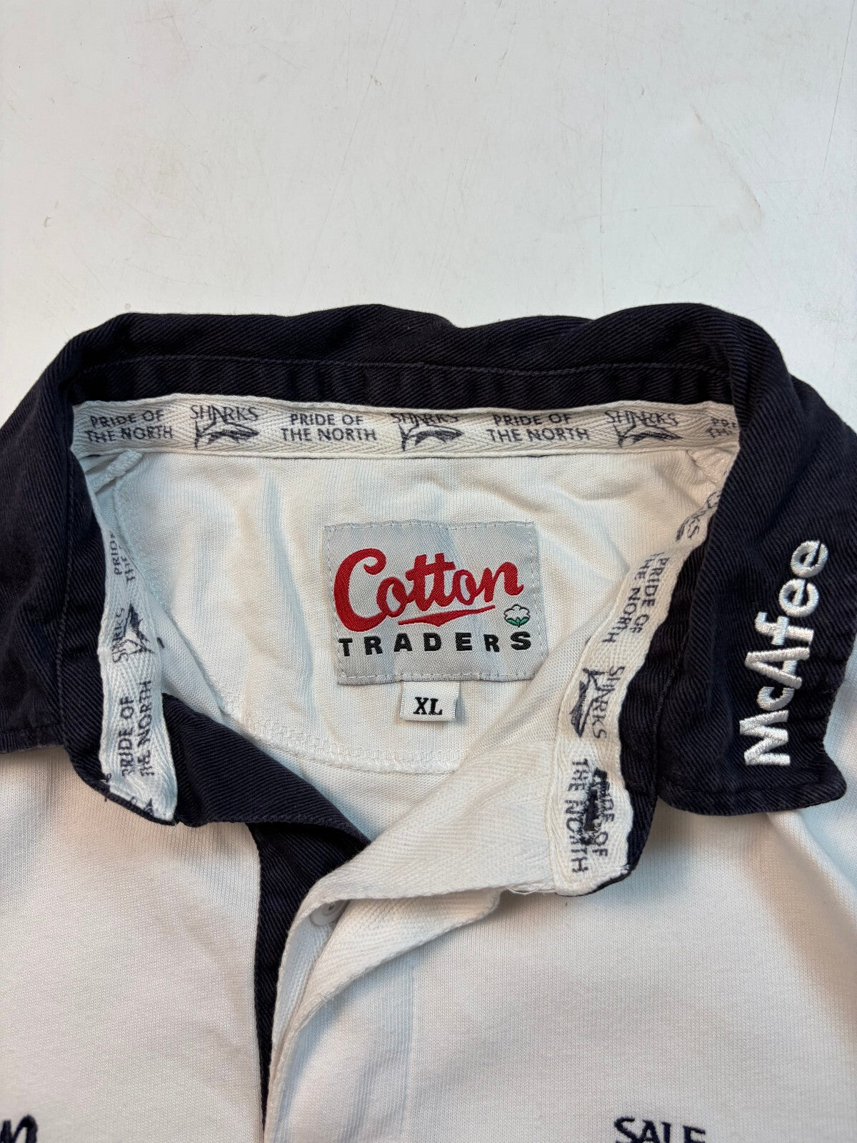 Vintage Sale Sharks 2006/07 Cotton Traders away rugby shirt (XL)