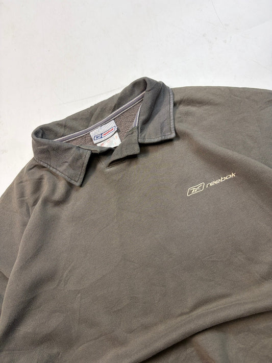 Vintage Y2K Reebok collared sweatshirt (M)