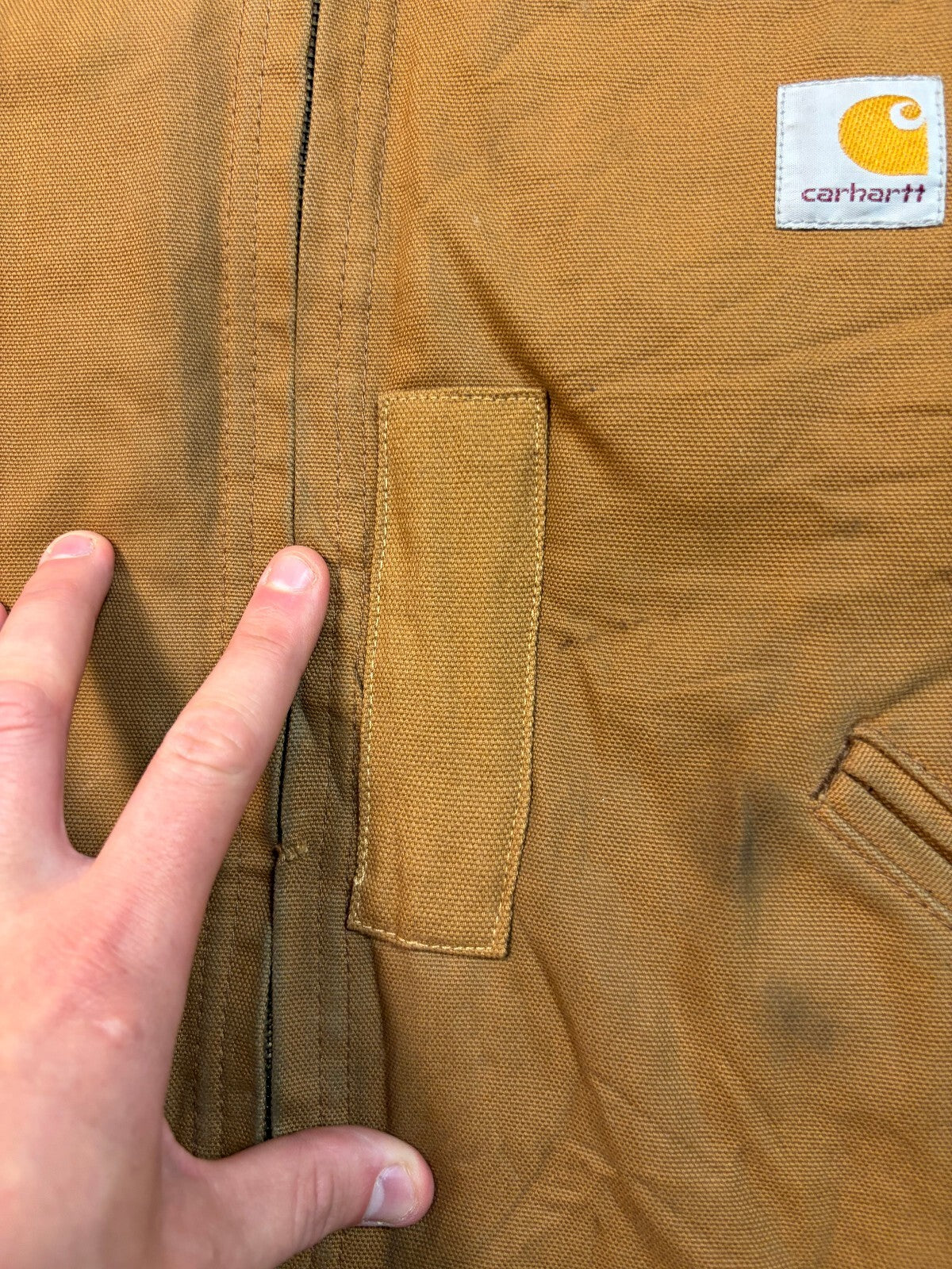 Carhartt collared detroit jacket (L)