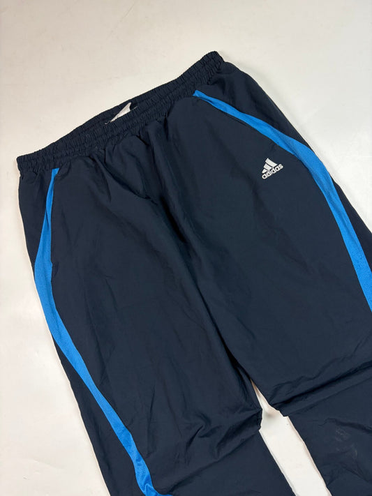 Vintage Y2K adidas side stripe baggy track pants (XL)