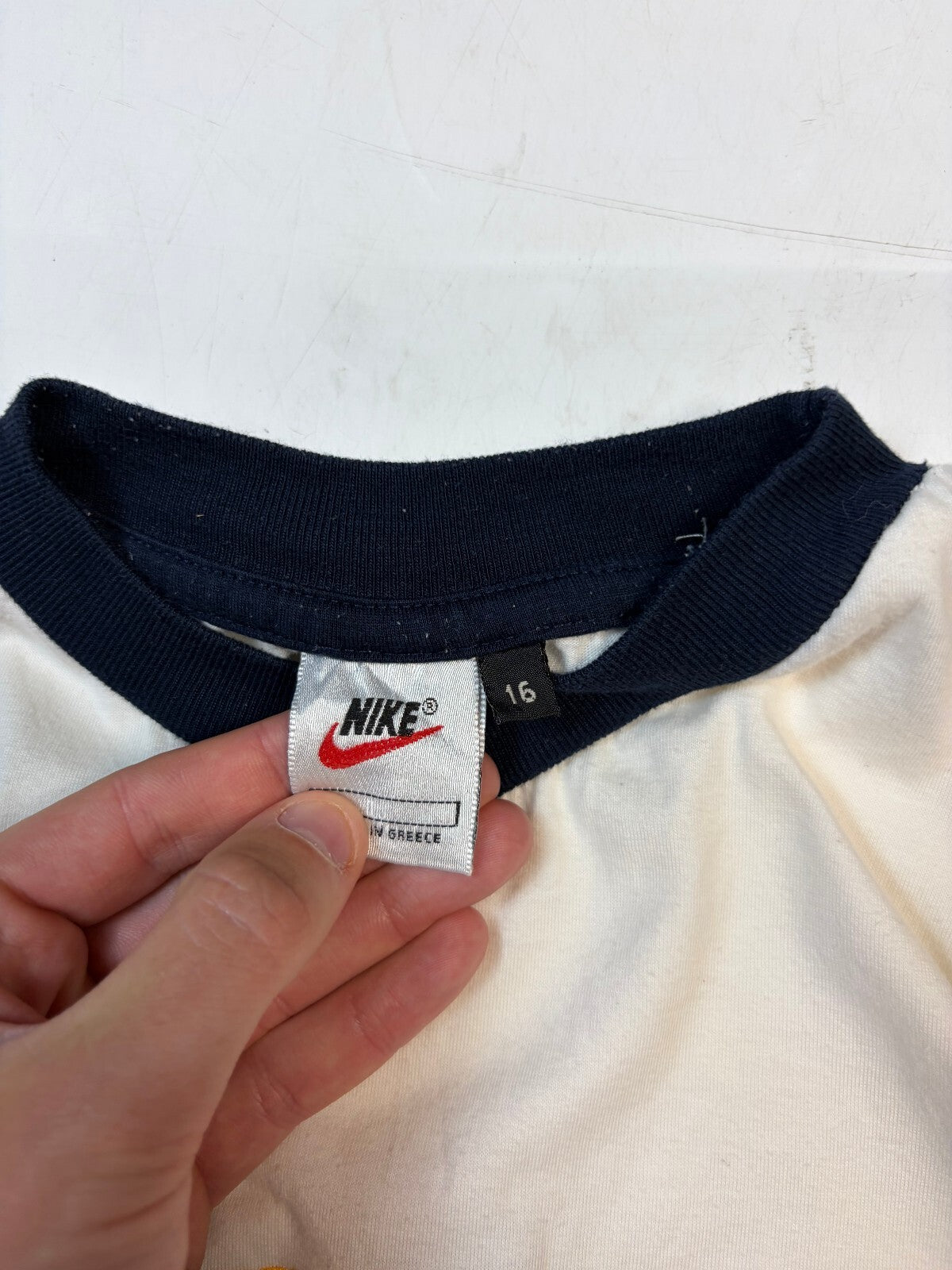 Vintage 90s Nike centre swoosh tee (XS)