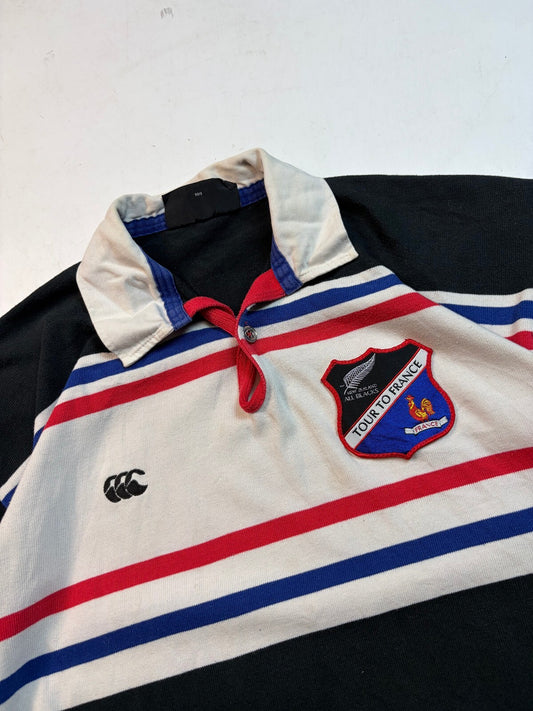 Vintage New Zealand 1995 France tour Canterbury rugby union shirt (L)