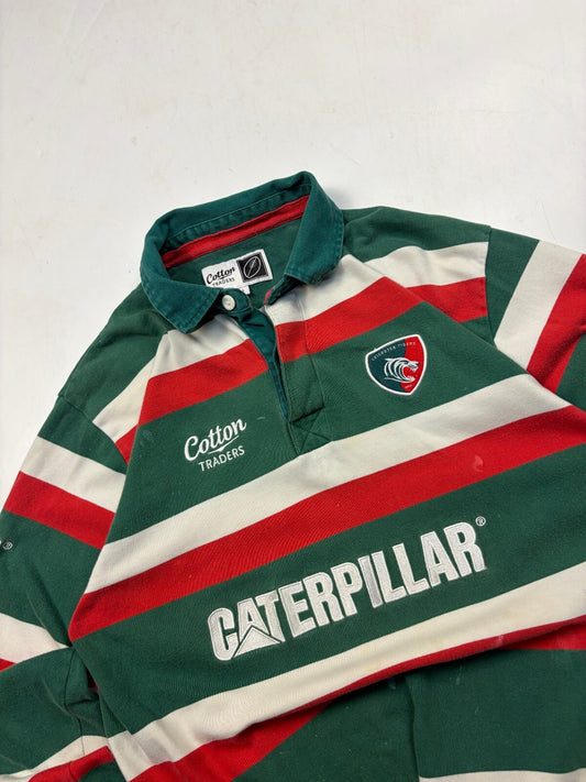 Vintage Leicester Tigers 2009/10 cotton traders rugby shirt (L)