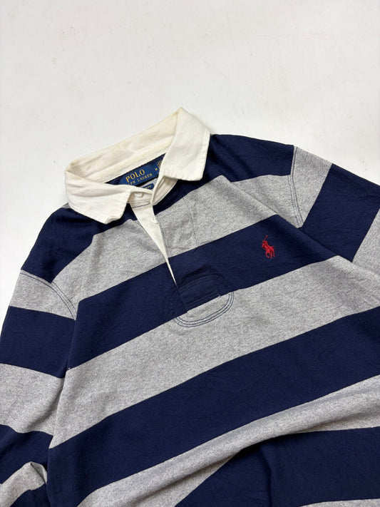 Ralph Lauren striped rugby polo shirt (M)