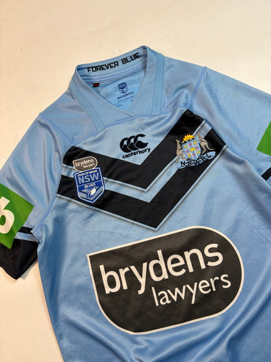 NSW Blues state of origin 2017 Canterbury rugby league shirt (S)