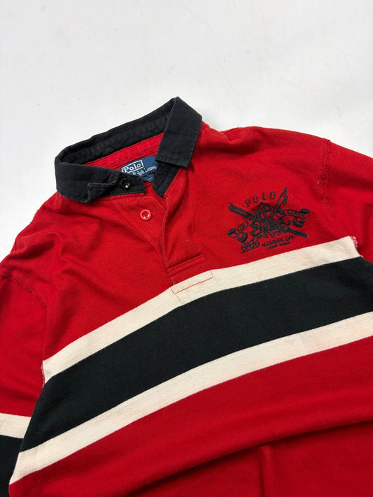 Vintage Ralph Lauren crest emblem rugby polo shirt (M)