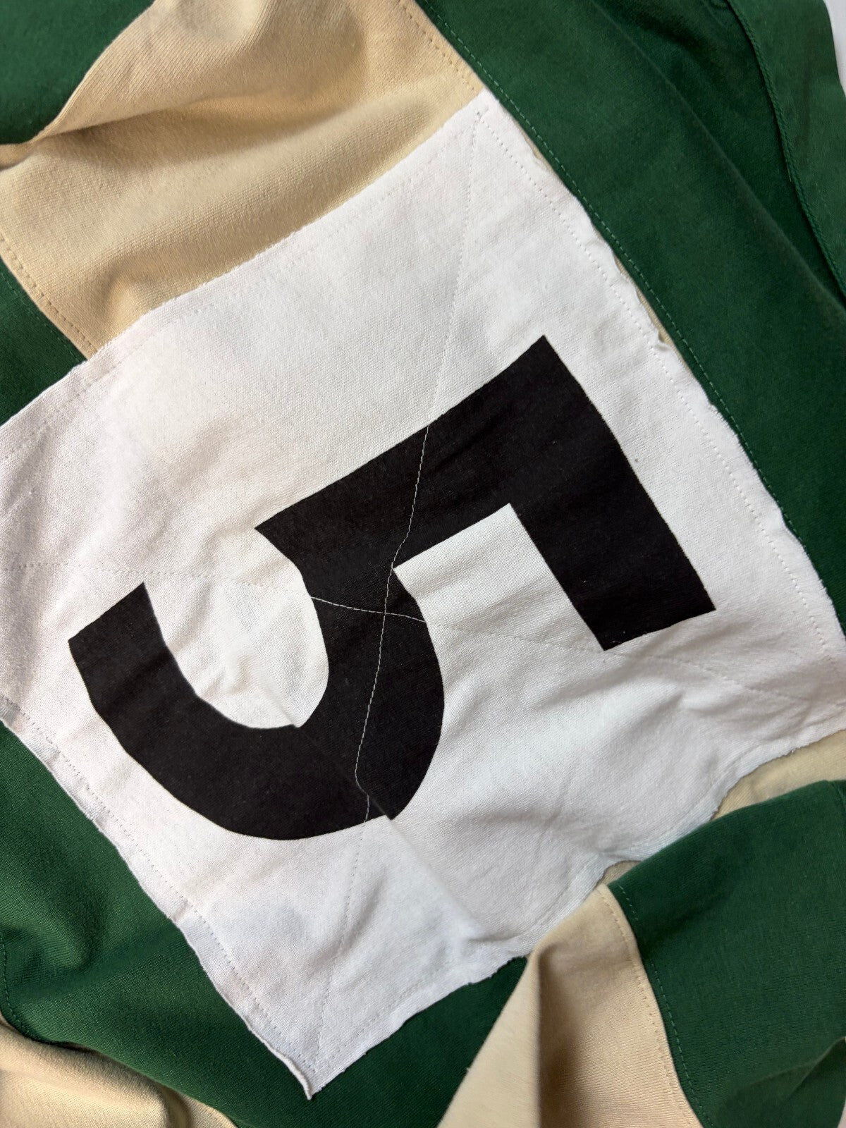 Vintage Italy striped rugby polo shirt (L)