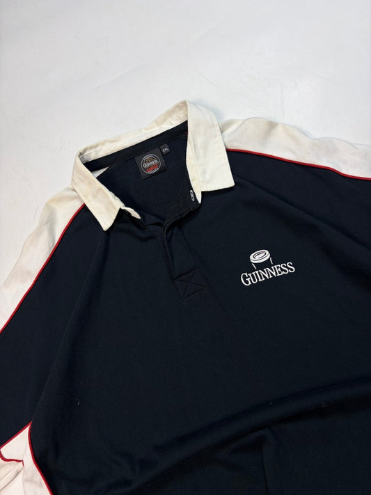 Vintage Y2K Guinness beer rugby polo shirt (XXL)