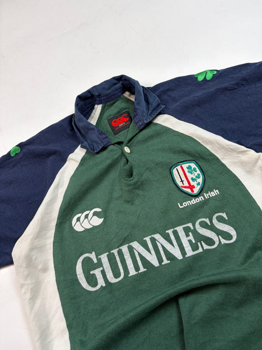 Vintage London Irish 2004/05 Canterbury Guinness rugby shirt (S)