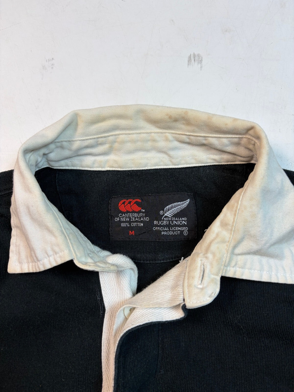 Vintage New Zealand 1994-96 Canterbury rugby union shirt (M)