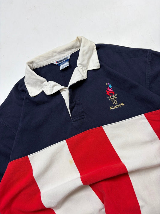 Vintage Champion Atlanta 1996 rugby polo shirt (XL)