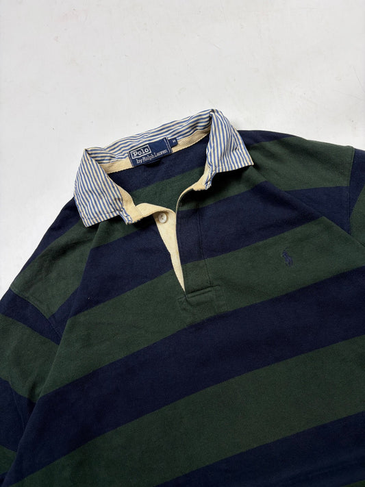 Vintage 90s Ralph Lauren striped rugby polo shirt (M)