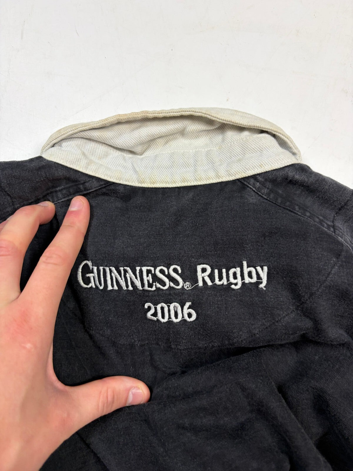 Vintage Ireland 2006 Guinness rugby union polo shirt (L)