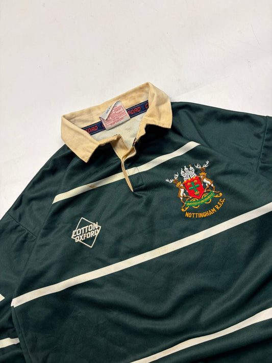 Vintage Nottingham 1993-95 Cotton Oxford rugby shirt (L)