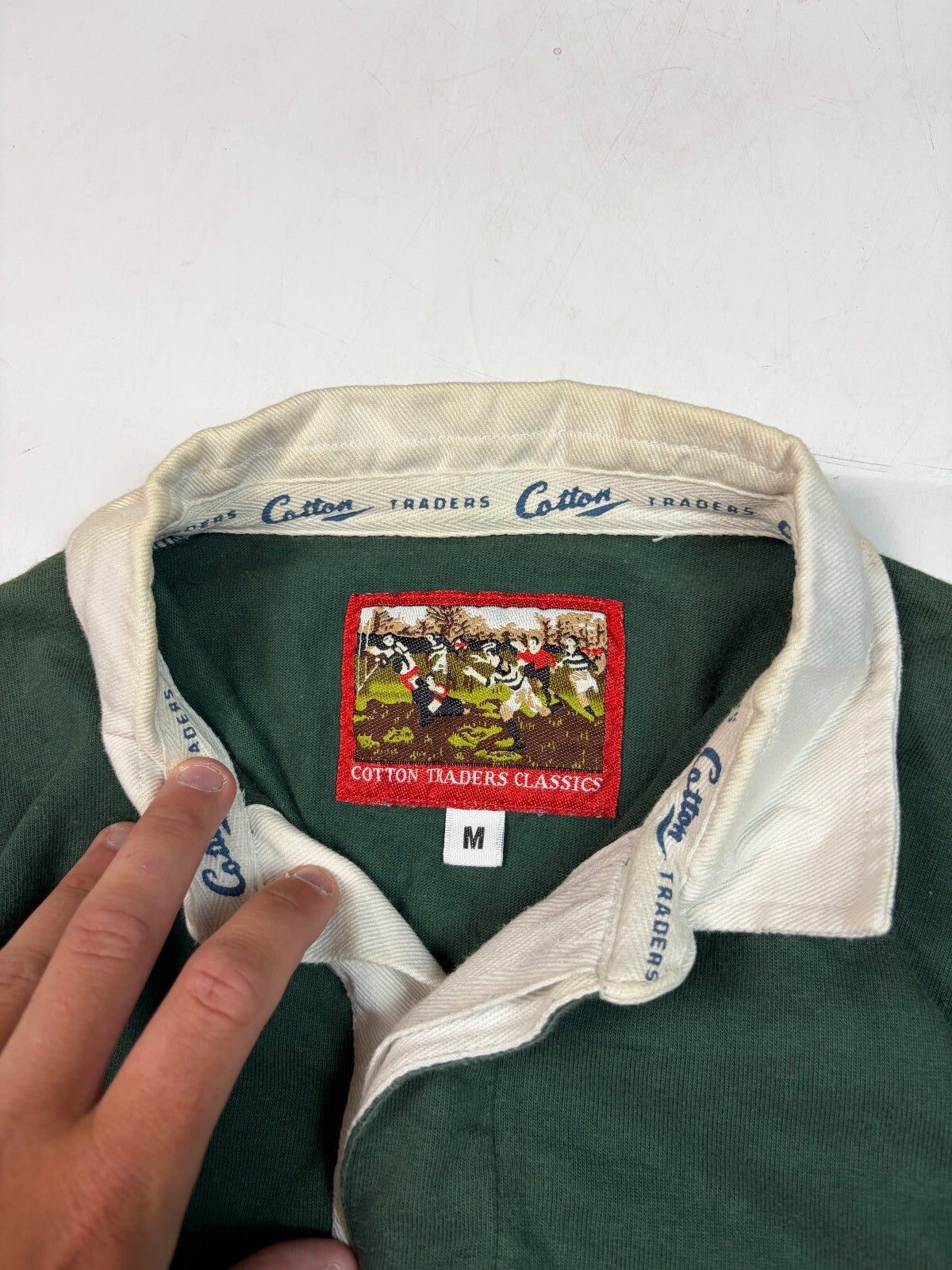 Vintage 90s Ireland Cotton Traders rugby union shirt (M)