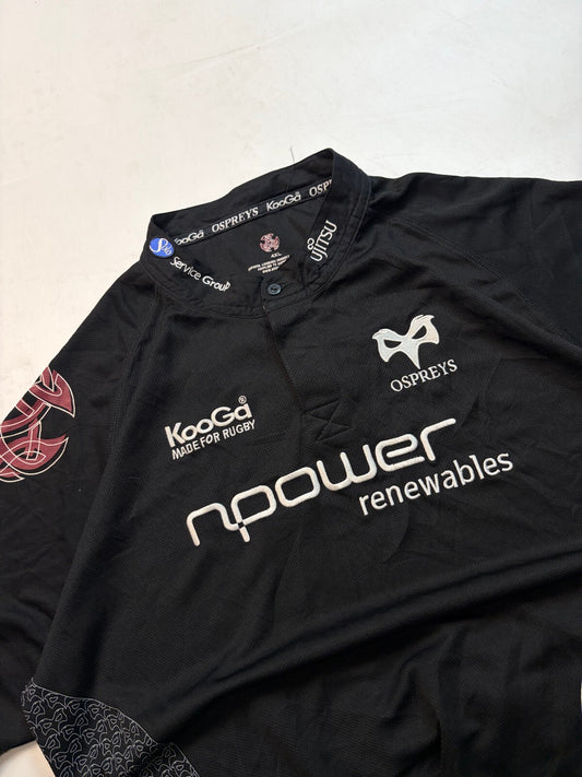Vintage Ospreys 2008/09 Kooga home rugby shirt (4XL)