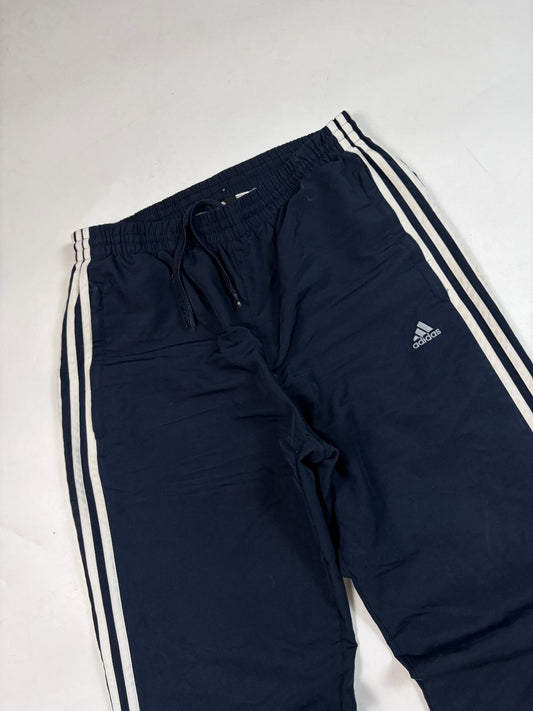 Vintage Y2K Adidas side stripe baggy track pants (M)