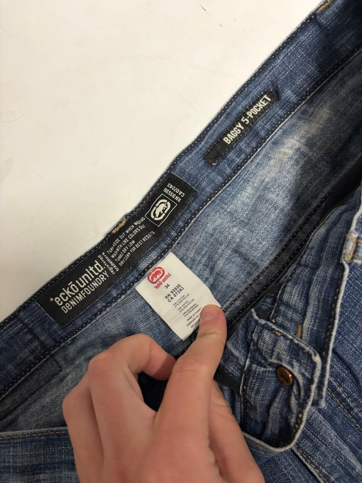 Vintage Y2K Ecko Unltd baggy hip hop jeans (W34)